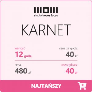 Karnet na&nbsp;wynajem studia 12 godz.