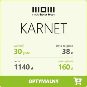Karnet na&nbsp;wynajem studia 30 godz.